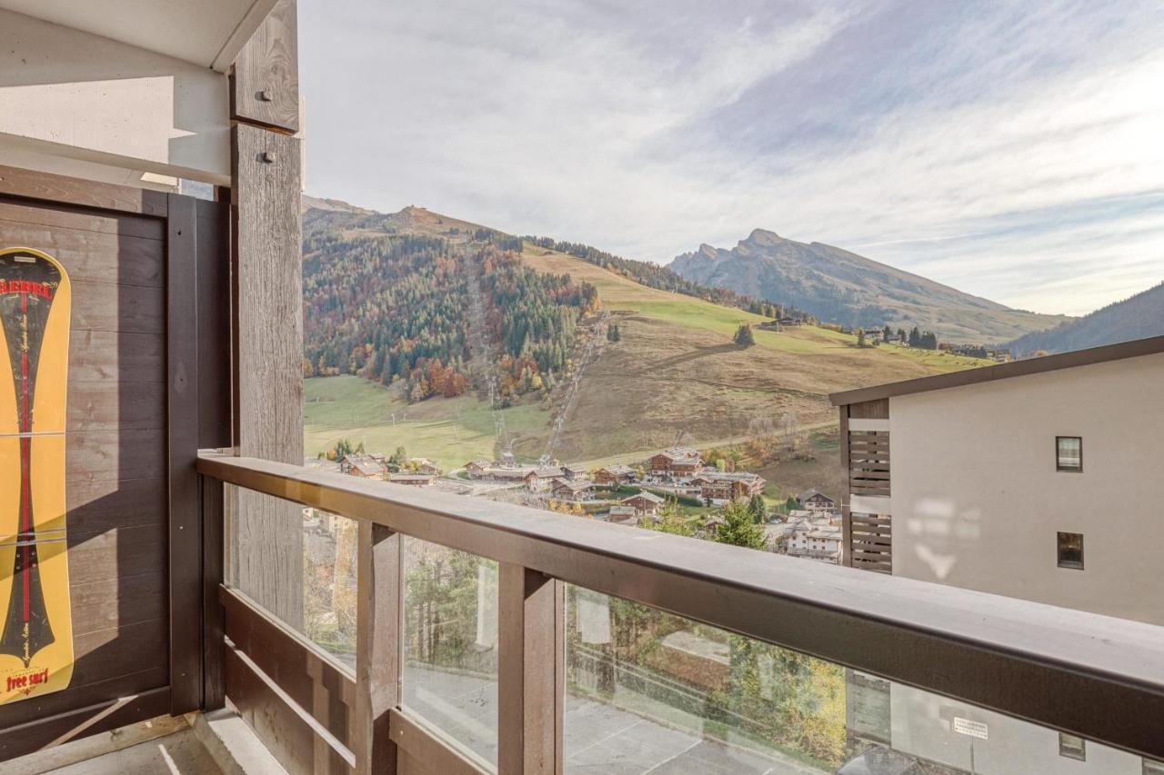 Sunny Studio With Balcony La Clusaz Esterno foto